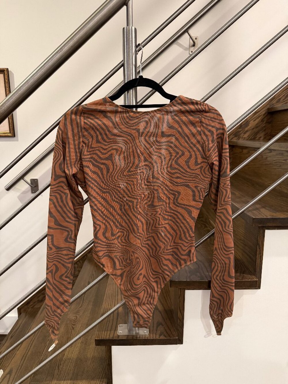 Maisie Wilen Long Sleeve Bodysuit, Size L